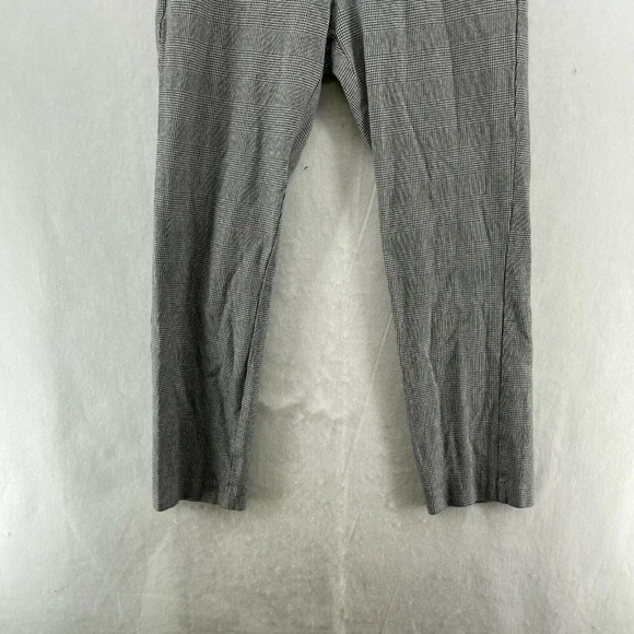 GAP Pants Women's Sz 4 Black White Houndstooth Slim Ankle High Rise Straight Leg - Picture 8 of 10